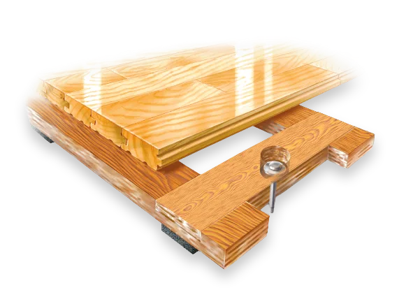 Anchored sprung wooden floors 1 | PRECOL PRECOL sro - Wooden sports surface Connor sport